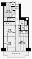 パレスエクセル東灘の物件間取画像